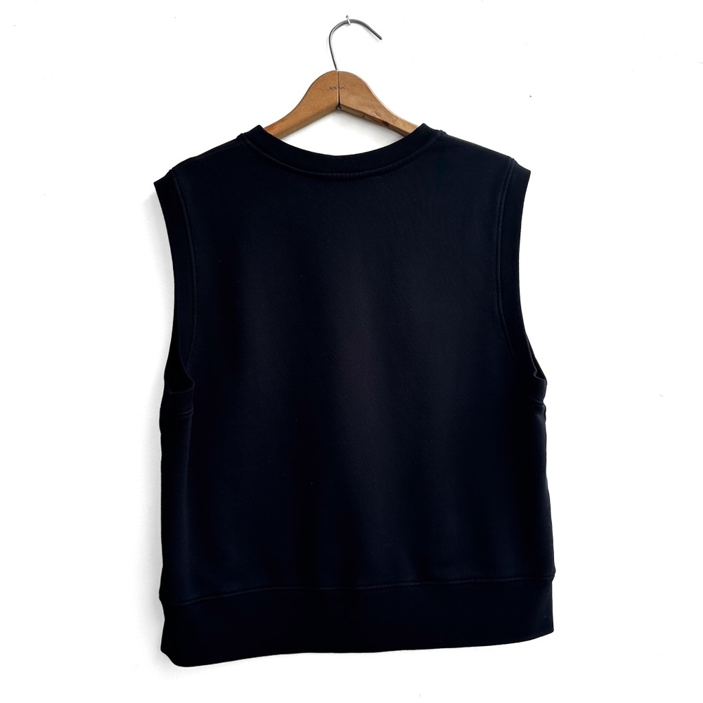Leen Sheridan Oiron Terry Vest in Black Organic Cotton - Size large - Picture 3 of 8